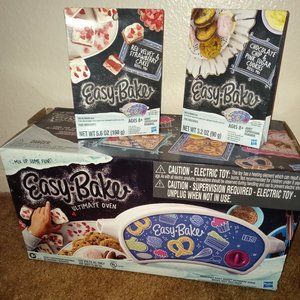 Easy bake oven with cake and cookie recipe